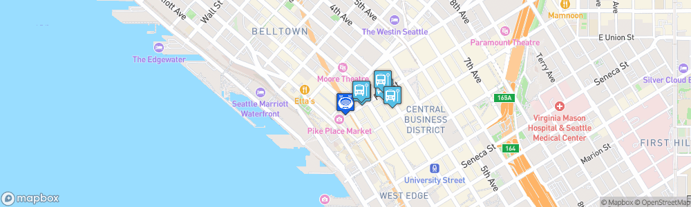 Static Map of Seattle Arena