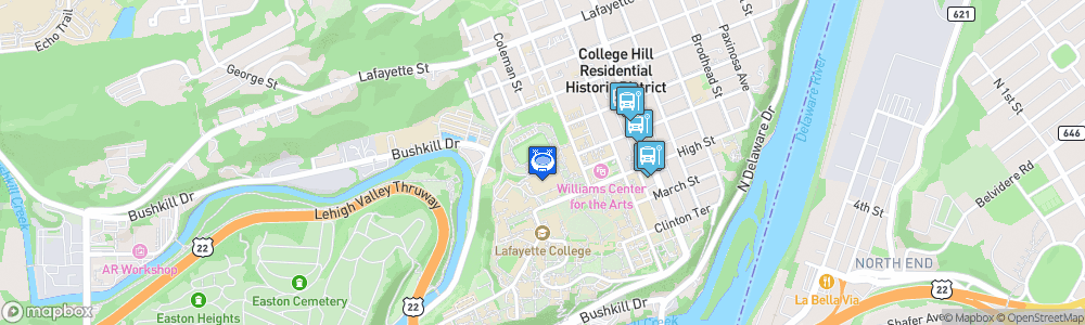 Static Map of Fisher Stadium