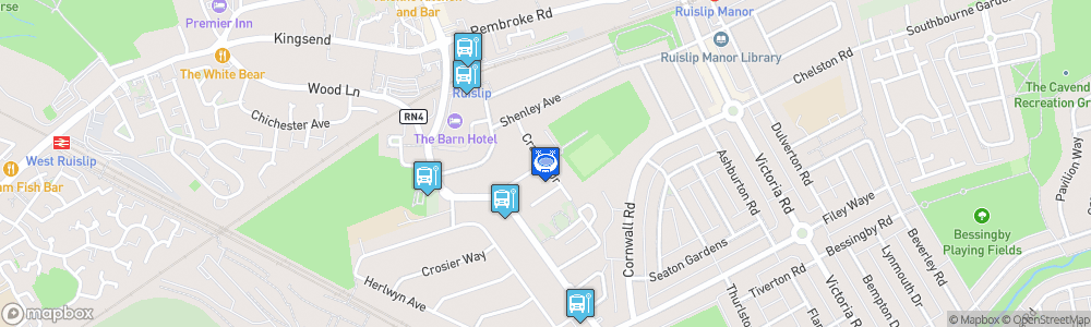 Static Map of Grosvenor Vale