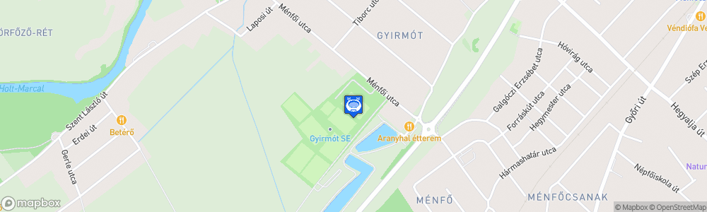 Static Map of Ménfői úti Stadion