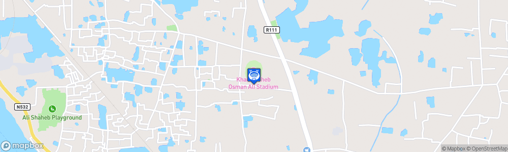 Static Map of Khan Shaheb Osman Ali Stadium