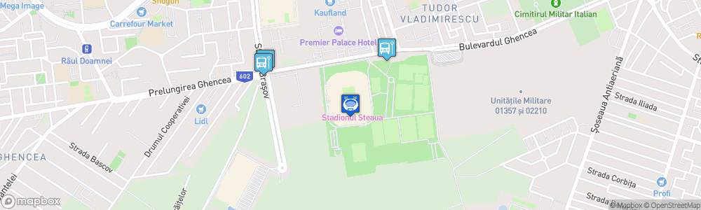 Static Map of Stadionul Steaua