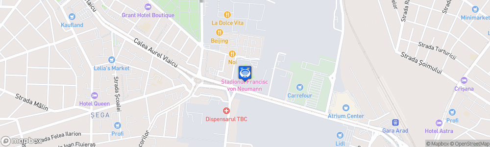 Static Map of Stadionul Francisc von Neuman