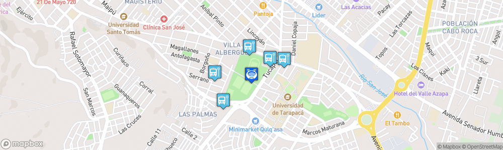 Static Map of Estadio Carlos Dittborn