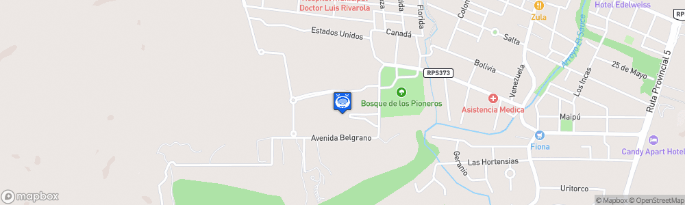 Static Map of Villa General Belgrano Faustball