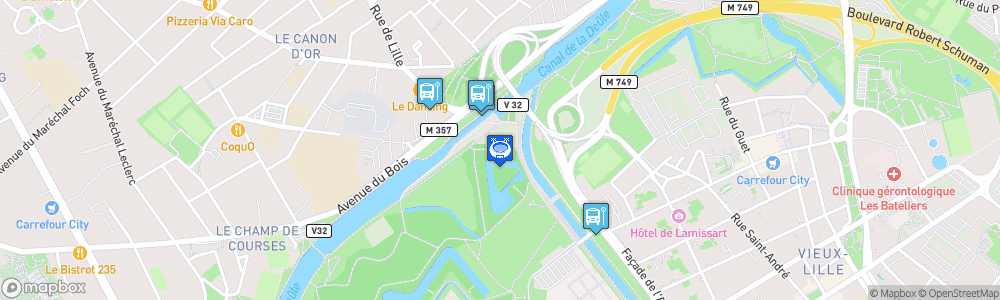 Static Map of Stade Grimonprez-Jooris