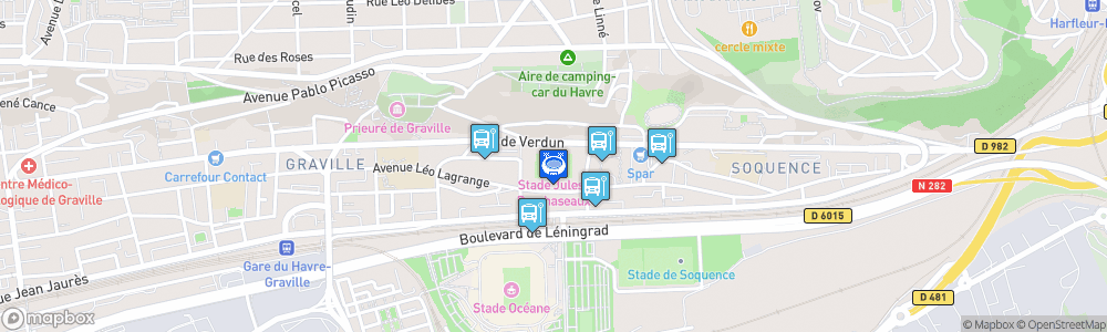 Static Map of Stade Jules-Deschaseaux