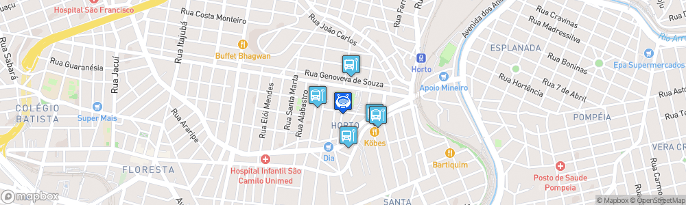 Static Map of Estádio Independência