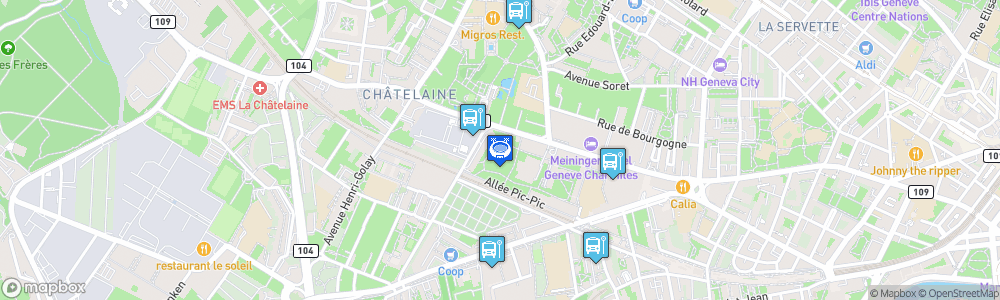 Static Map of Stade des Charmilles