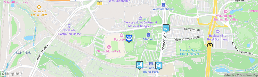 Static Map of Stadion Rote Erde