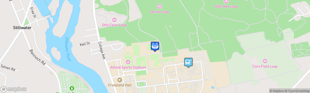 Static Map of UMaine Soccer Facility