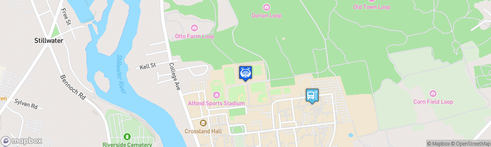 Static Map of UMaine Field Hockey Facility