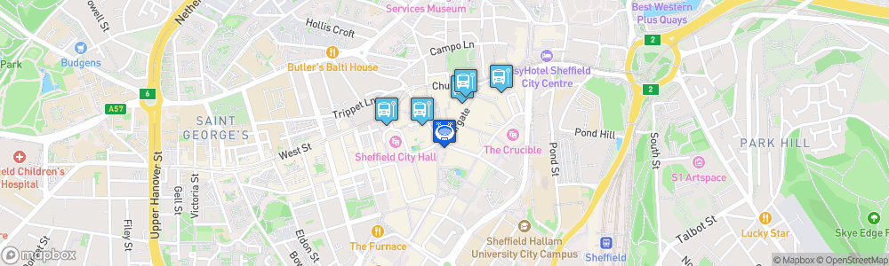 Static Map of Sheffield FC Stadium by WMA Architects