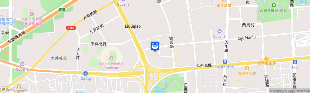 Static Map of Beijing Fengtai Stadium