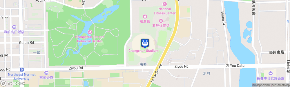 Static Map of Changchun Stadium