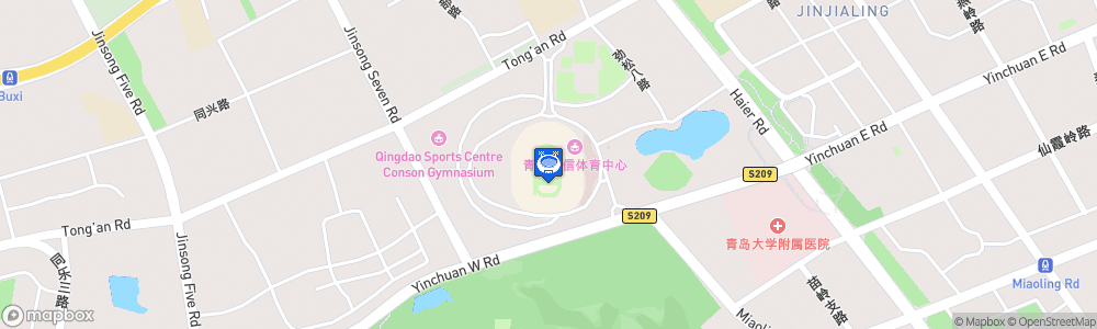 Static Map of Qingdao Conson Stadium