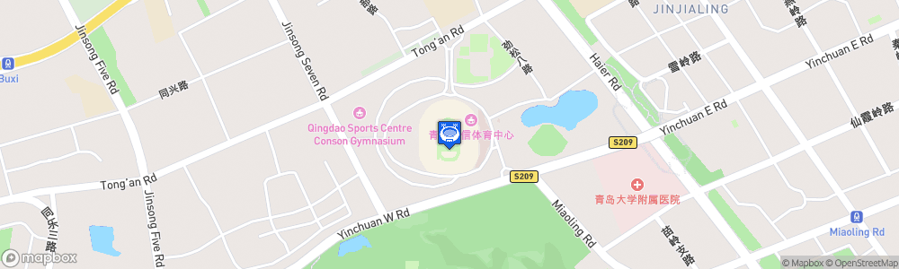 Static Map of Qingdao Conson Stadium