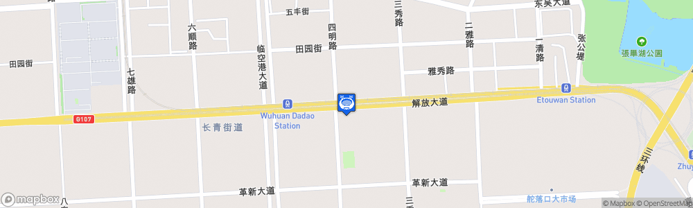Static Map of Wuhan Five Rings Sports Centre Stadium