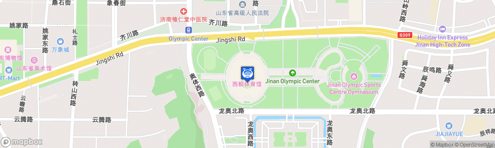 Static Map of Jinan Olympic Sports Center Stadium