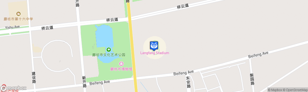 Static Map of Langfang Stadium