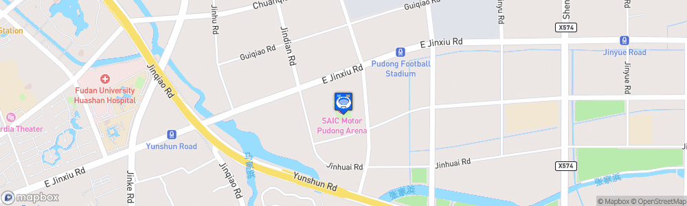 Static Map of Pudong Football Stadium