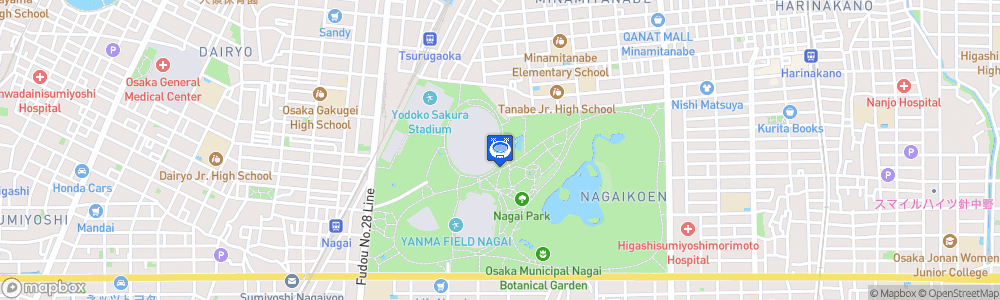 Static Map of Nagai Stadium