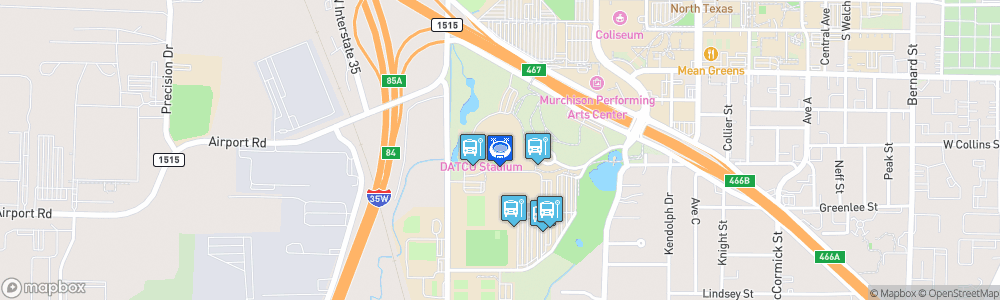 Static Map of Apogee Stadium