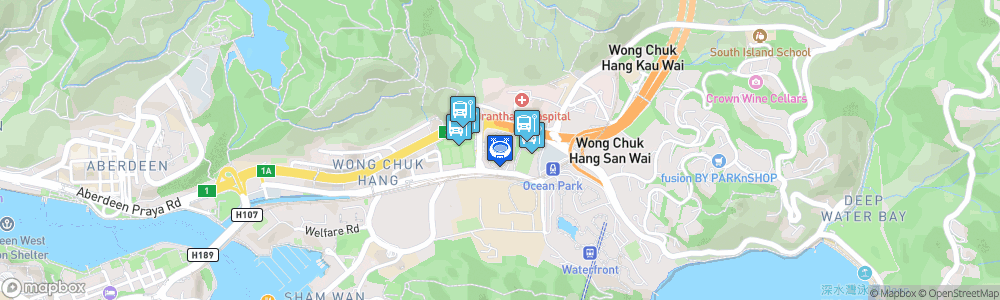 Static Map of Aberdeen Sports Ground