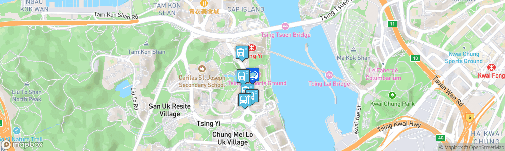 Static Map of Tsing Yi Sports Ground