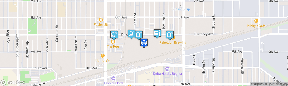 Static Map of Railyards Ballpark