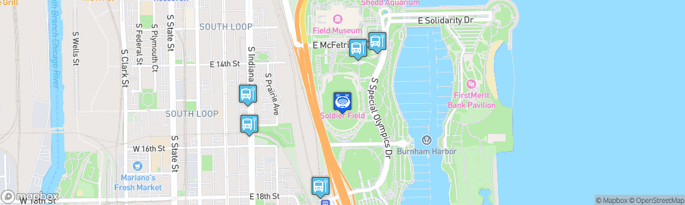 Static Map of Soldier Field