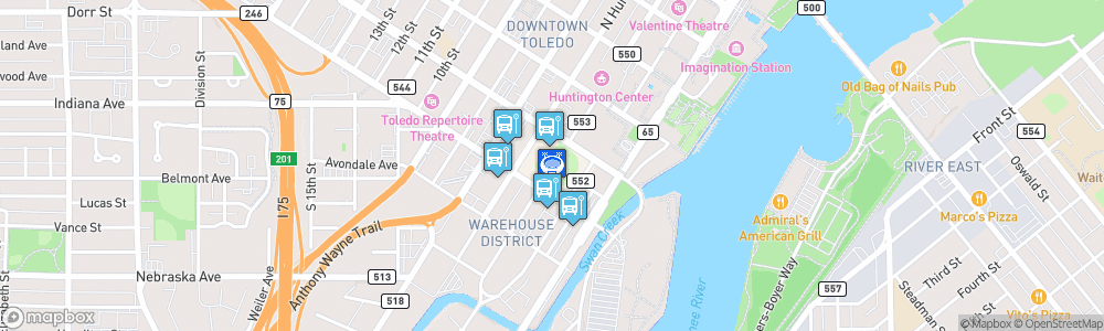 Static Map of Fifth Third Field