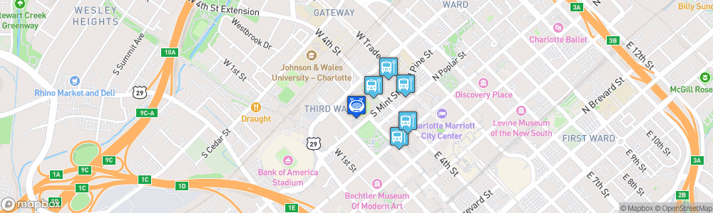 Static Map of Truist Field