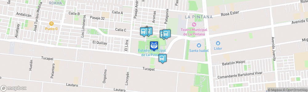 Static Map of Estadio Municipal de La Pintana