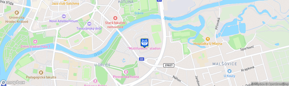 Static Map of Všesportovní stadion