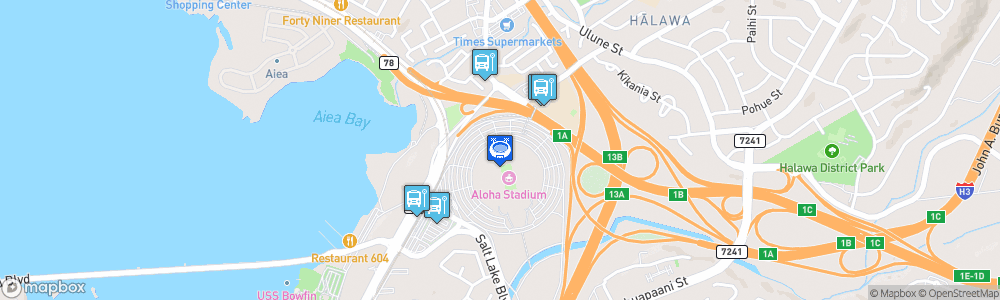 Static Map of New Aloha Stadium