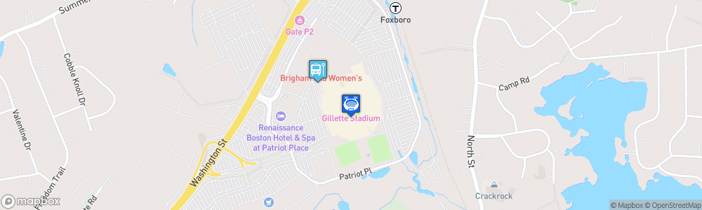 Static Map of Gillette Stadium