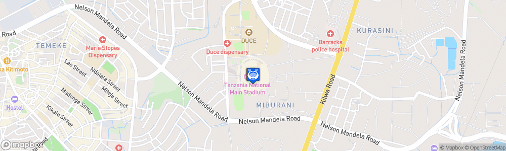 Static Map of Benjamin Mkapa National Stadium