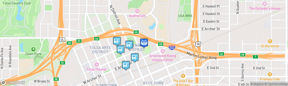 Static Map of Oneok Field