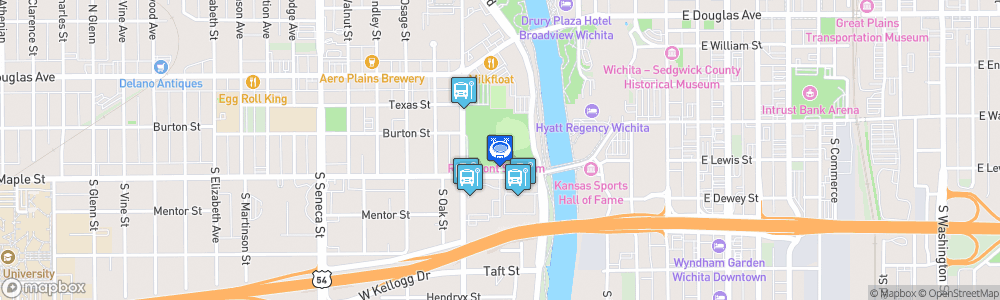 Static Map of Riverfront Stadium