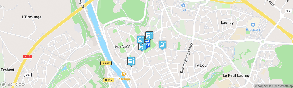 Static Map of Stade de Coatserho