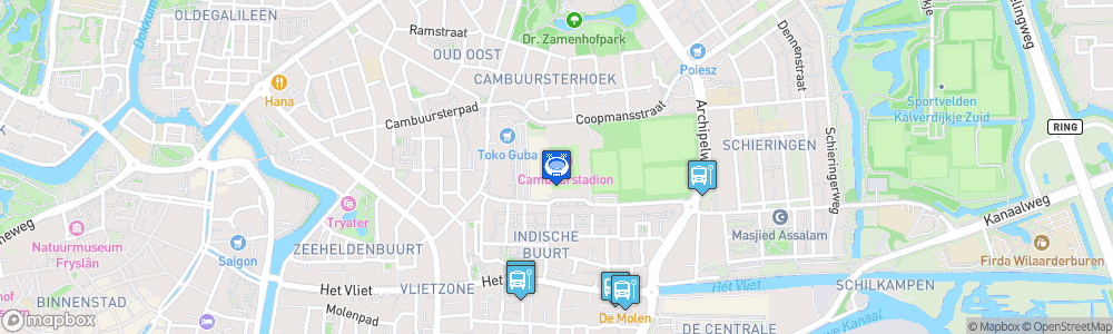 Static Map of Cambuur Stadion