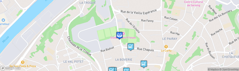 Static Map of Stade du Pairay