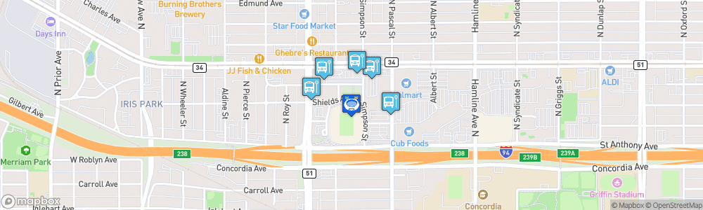 Static Map of Allianz Field