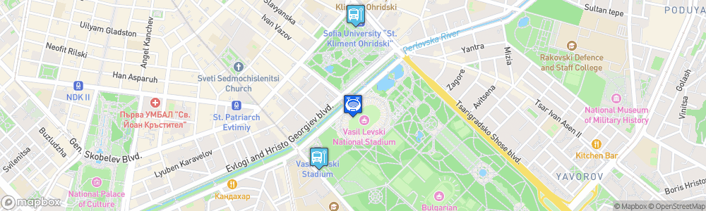 Static Map of Vasil Levski National Stadium