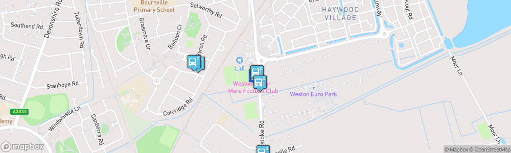 Static Map of The Optima Stadium