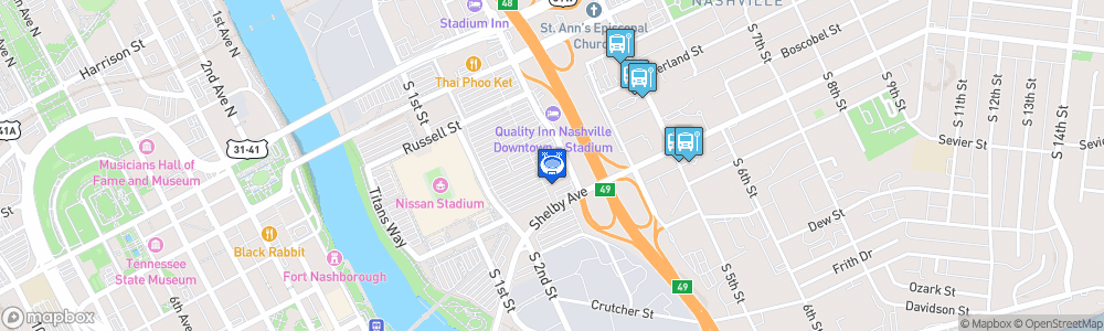 Static Map of Nashville Street Circuit