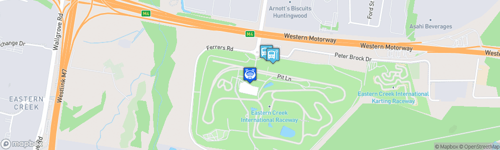 Static Map of Sydney Motorsport Park