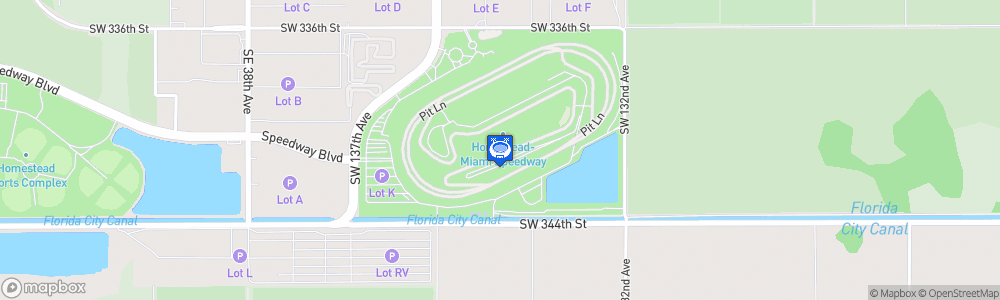 Static Map of Homestead-Miami Speedway
