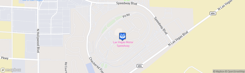 Static Map of Las Vegas Motor Speedway